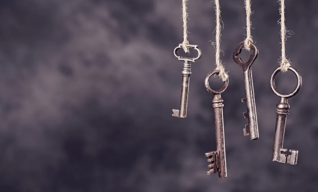 Journey Escape Rooms — keys hanging on strings